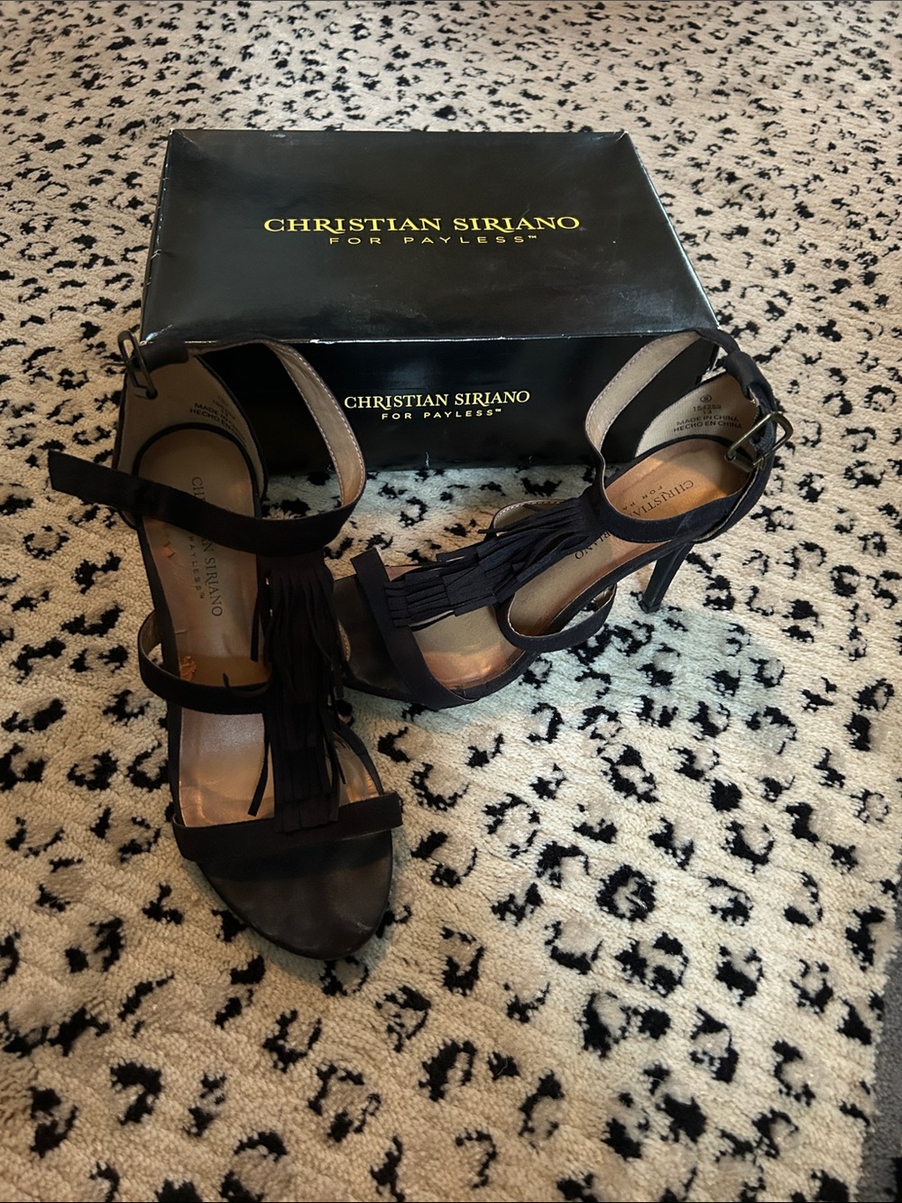 Christian Siriano for Payless black tassel heels